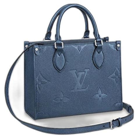 lv navy blue bag